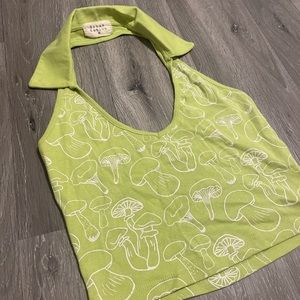 mushroom collared top never worn